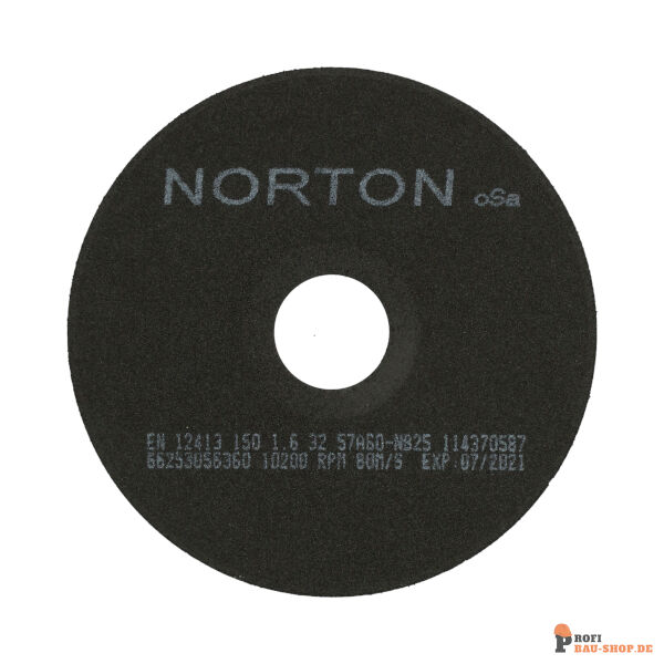 nortonschleifmittel/NORTON_schleifmittel_66253056360 Flat cutting off wheel Non-Reinforced Cut-Off-Norton NRCO-150x1.6x32-57A60NB25_182821
